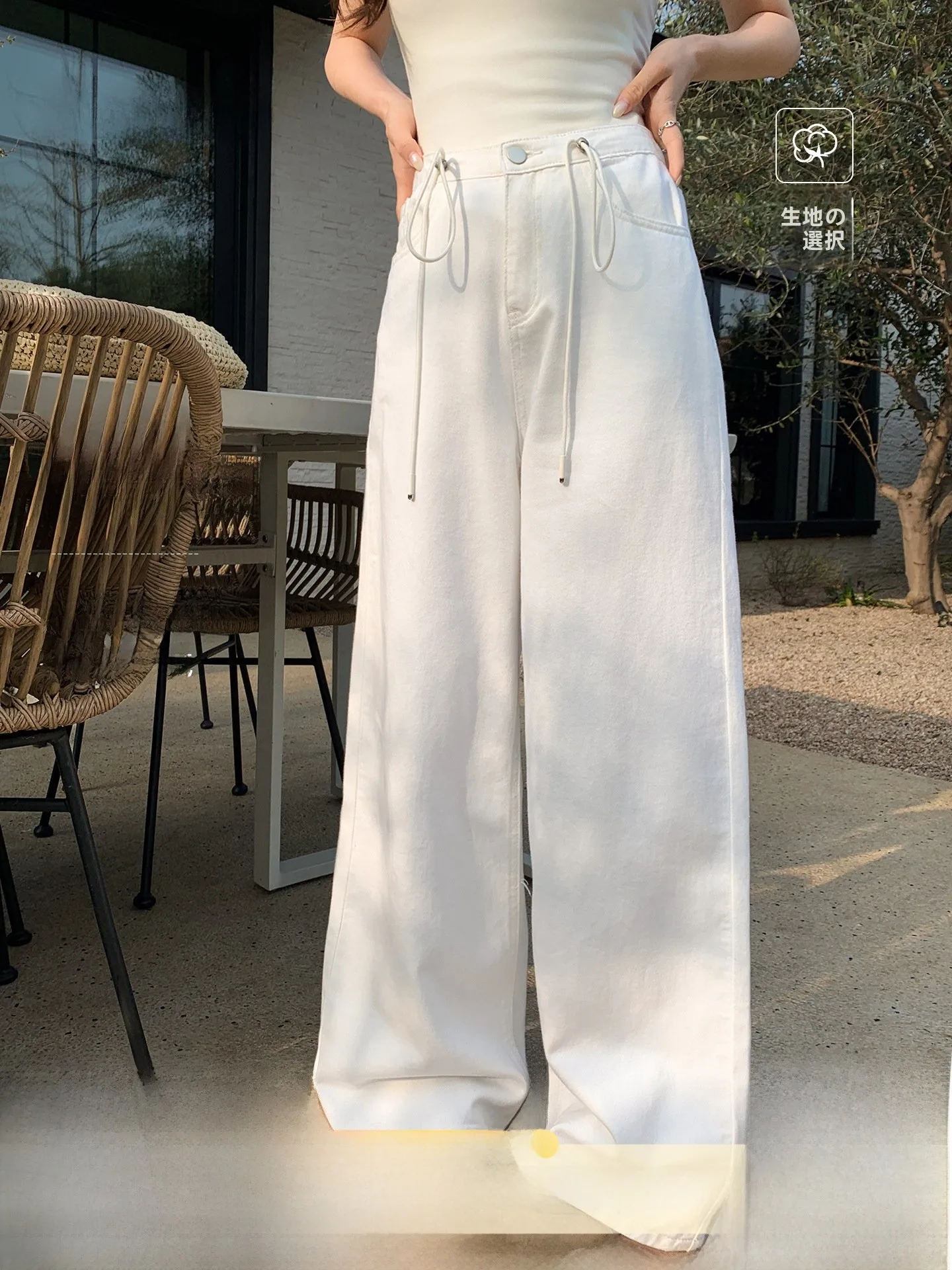 High Waist Dstring Straight Leg Jeans Women's Loose Fit Cotton Denim Spring New Sle Comfortable Breathable Ladies Pants
High Waist Dstring Straight Leg Jeans Women's Loose Fit Cotton Denim Spring New Sle Comfortable Breathable Ladies Pants