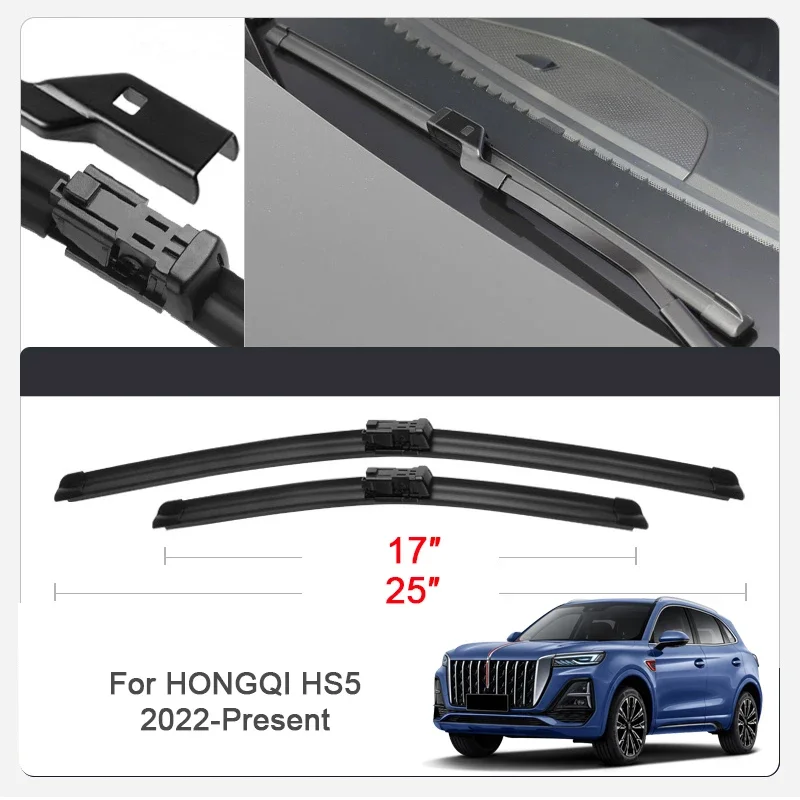 2PCS Car Blade Windshield Wiper For HONGQI H5,H9,HS3 HS5,HS7,H5 OUSADO Auto Windshield Rubber Accessories
2PCS Car Blade Windshield Wiper For HONGQI H5,H9,HS3 HS5,HS7,H5 OUSADO Auto Windshield Rubber Accessories