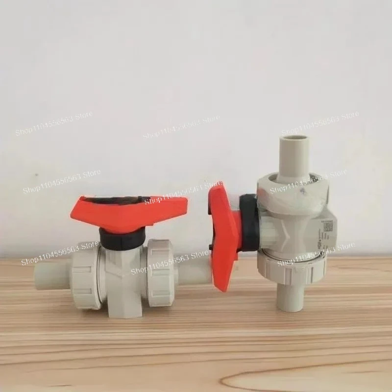 GF PPH double ball valve is made of PP 546 manual ball valve with butt welding type
GF PPH double ball valve is made of PP 546 manual ball valve with butt welding type