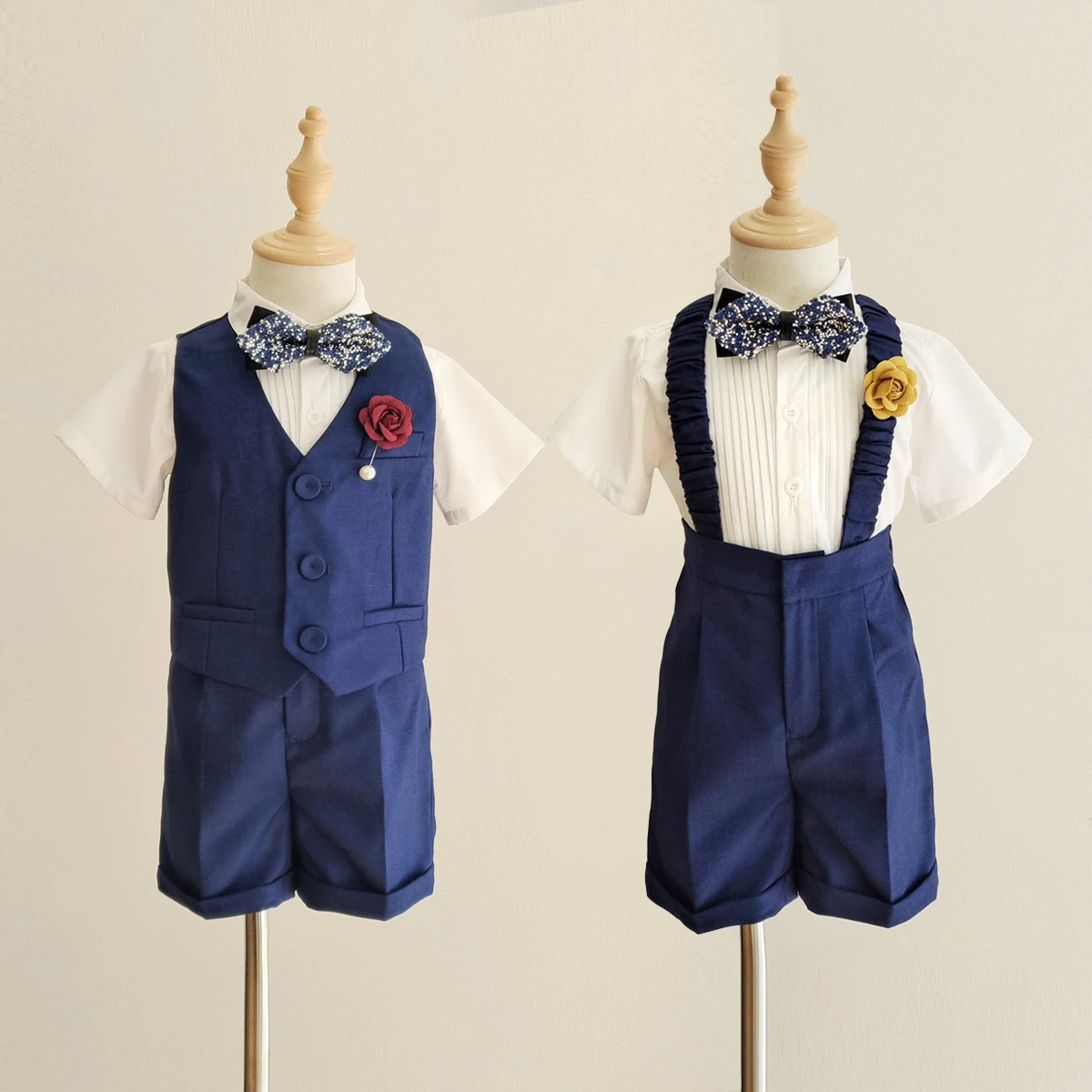 Toddler Boys Vest Set Wedding Suit Baptism Outfit Baby Christening Birthday Party Gift Costume Short Overall Sets 4PCS
Toddler Boys Vest Set Wedding Suit Baptism Outfit Baby Christening Birthday Party Gift Costume Short Overall Sets 4PCS