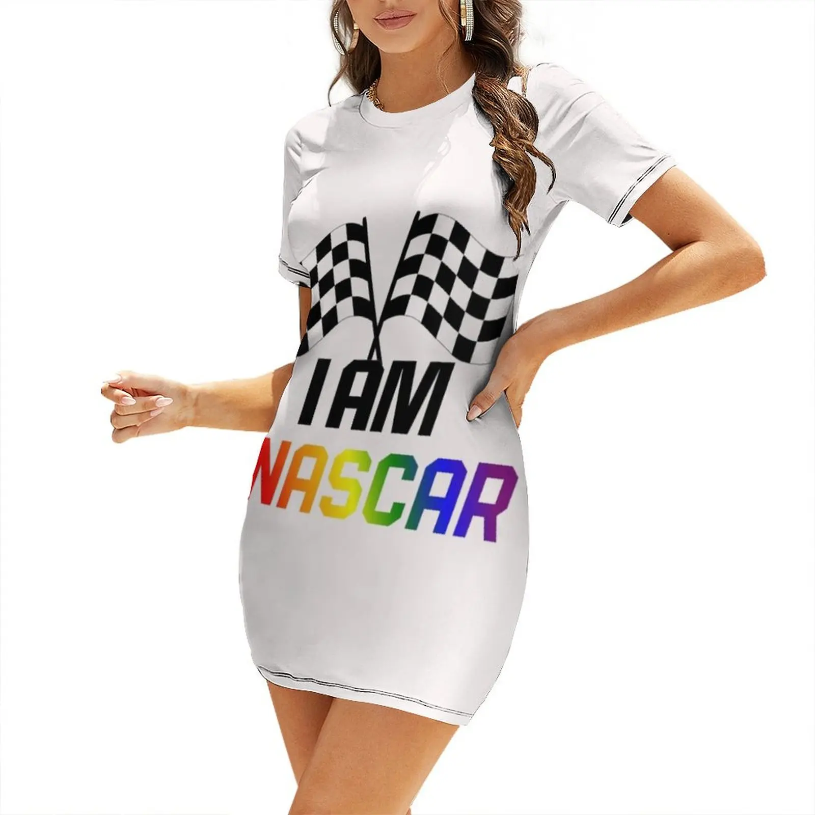 Nascar pride I am nascar Short-Sleeved Dress womens dress summer women's suit Long dress
Nascar pride I am nascar Short-Sleeved Dress womens dress summer women's suit Long dress