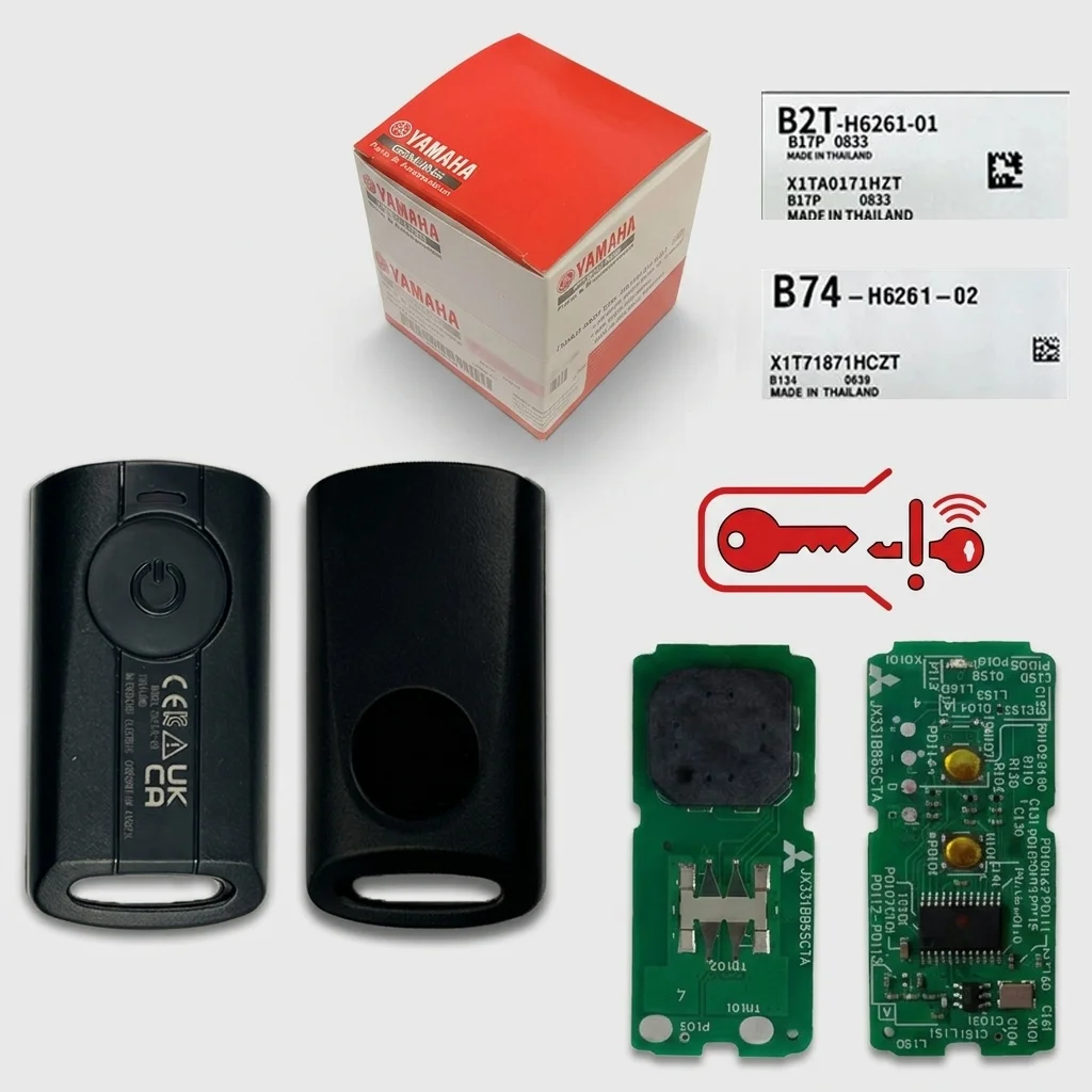 Original B74H626102 Remote Keyless Smart Key 315/434Mhz Motorcycle For Yamaha Aerox Fazzio Freego Xmax Filano Lexi Nmax 2020
Original B74H626102 Remote Keyless Smart Key 315/434Mhz Motorcycle For Yamaha Aerox Fazzio Freego Xmax Filano Lexi Nmax 2020