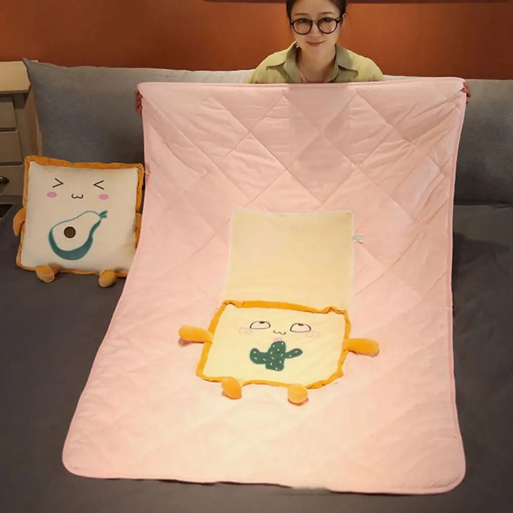 Portable 2 in 1 Pillow Blanket Cartoon Pattern Plush Air Conditioning Quilt Square Soft Car Cushion Office
Portable 2 in 1 Pillow Blanket Cartoon Pattern Plush Air Conditioning Quilt Square Soft Car Cushion Office