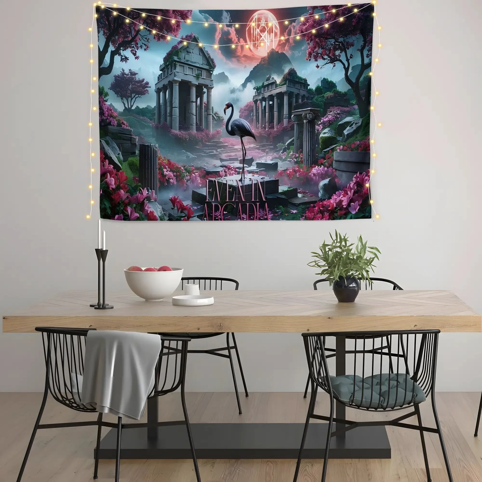 Pink Flamingos And Cherry Blossoms, Lightning Patterns, Arcadian Printed Tapestries, Greek Mythology Themed Party Decorations
Pink Flamingos And Cherry Blossoms, Lightning Patterns, Arcadian Printed Tapestries, Greek Mythology Themed Party Decorations