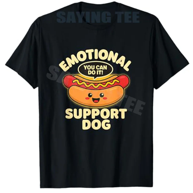 Emotional Support Hot Dogs, Funny Kawaii Hot Dogs Design T-Shirt Y2k Cute Hotdog Graphic Outfit Women's Fashion Foodie Tee Tops
Emotional Support Hot Dogs, Funny Kawaii Hot Dogs Design T-Shirt Y2k Cute Hotdog Graphic Outfit Women's Fashion Foodie Tee Tops