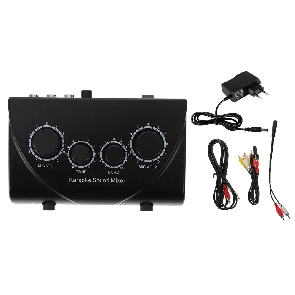 Dual Microphone Color Dual Channel Audio for Karaoke Sound Equipment Karaoke Sound Mixer DJ Device KTV Mini Mixer
Dual Microphone Color Dual Channel Audio for Karaoke Sound Equipment Karaoke Sound Mixer DJ Device KTV Mini Mixer