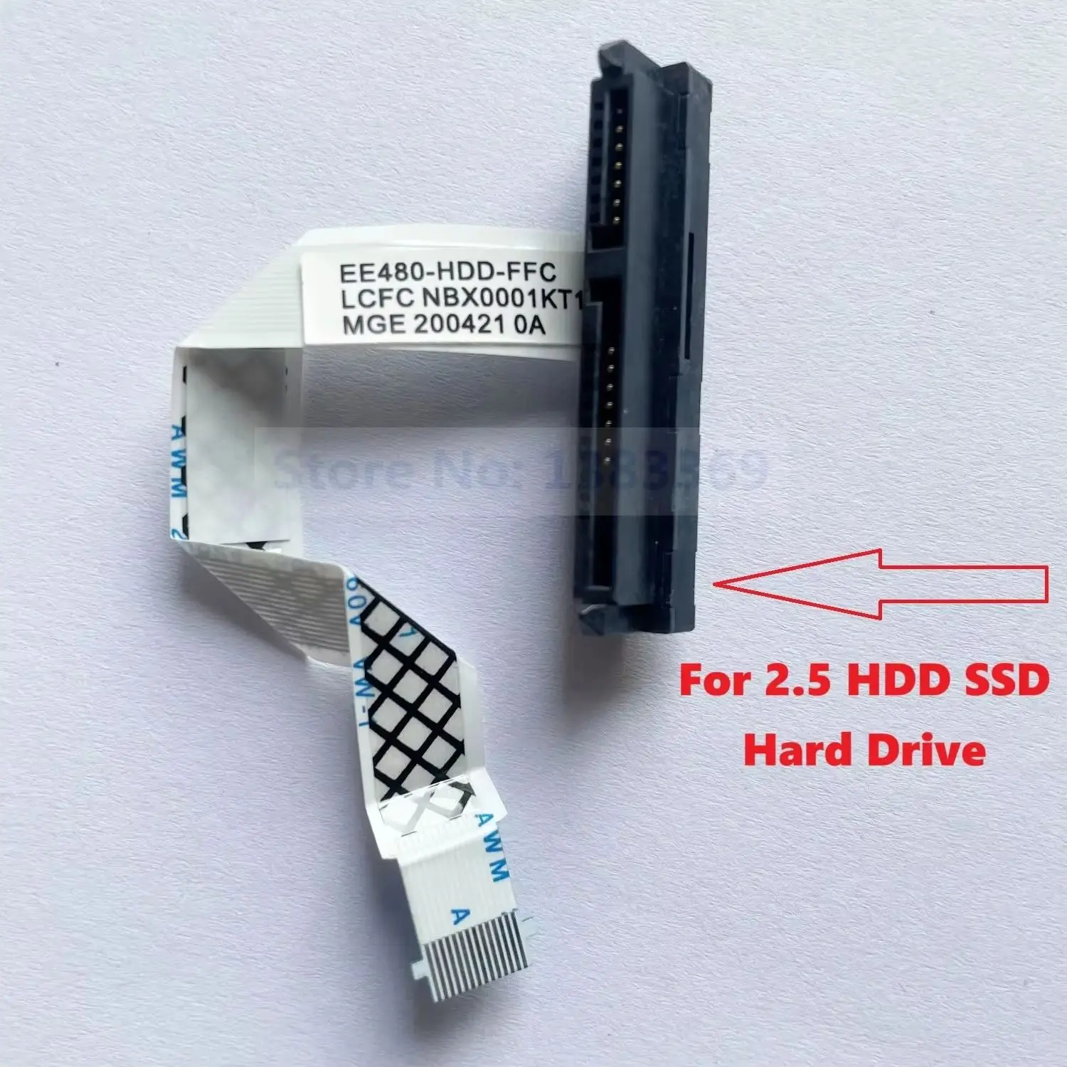 2.5 SATA HDD SSD Hard Drive Disk Connector Connecter Flex Cable for Lenovo ThinkPad E480 E485 R480 E490 P/N: NBX0001KT10
2.5 SATA HDD SSD Hard Drive Disk Connector Connecter Flex Cable for Lenovo ThinkPad E480 E485 R480 E490 P/N: NBX0001KT10