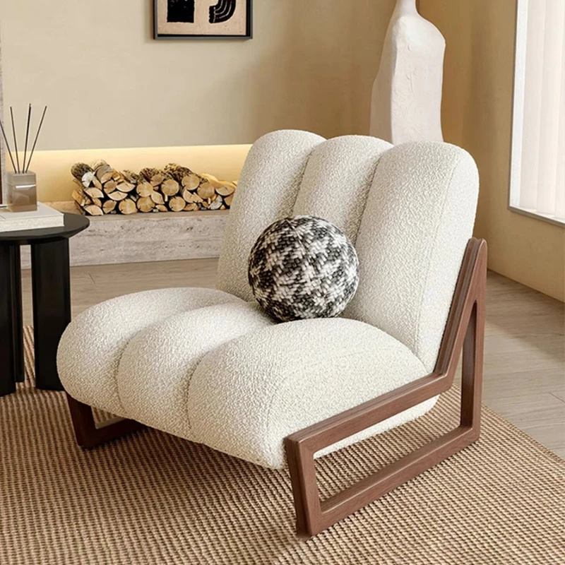 Trendy creamy white fabric lounge chair with wooden feet, modern latest designer hotel single sofa chair, soft living room chair
Trendy creamy white fabric lounge chair with wooden feet, modern latest designer hotel single sofa chair, soft living room chair