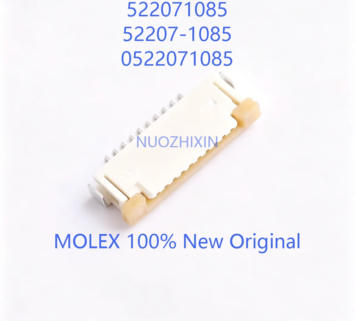 10PCS 522071085 MOLEX 52207-1085 0522071085 1.0mm Pitch 10Pin SMD 2.7mm Height RoHS 100% New Original
10PCS 522071085 MOLEX 52207-1085 0522071085 1.0mm Pitch 10Pin SMD 2.7mm Height RoHS 100% New Original