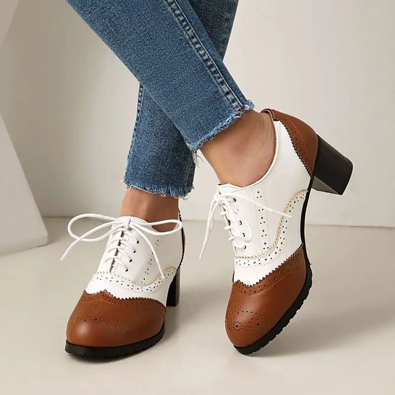 ORCHALISA Design Female Pumps Round Toe Chunky Heels 5cm Lace Up Mixed Color Plus Size 43 44 45 Casual Daily Shoes Spring 2025
ORCHALISA Design Female Pumps Round Toe Chunky Heels 5cm Lace Up Mixed Color Plus Size 43 44 45 Casual Daily Shoes Spring 2025