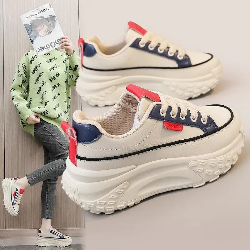 Leather Women Sneakers Fashion Platform Shoes Breathable Female Running Shoes New Wear-resistant Women Shoes Zapatillas De Mujer
Leather Women Sneakers Fashion Platform Shoes Breathable Female Running Shoes New Wear-resistant Women Shoes Zapatillas De Mujer