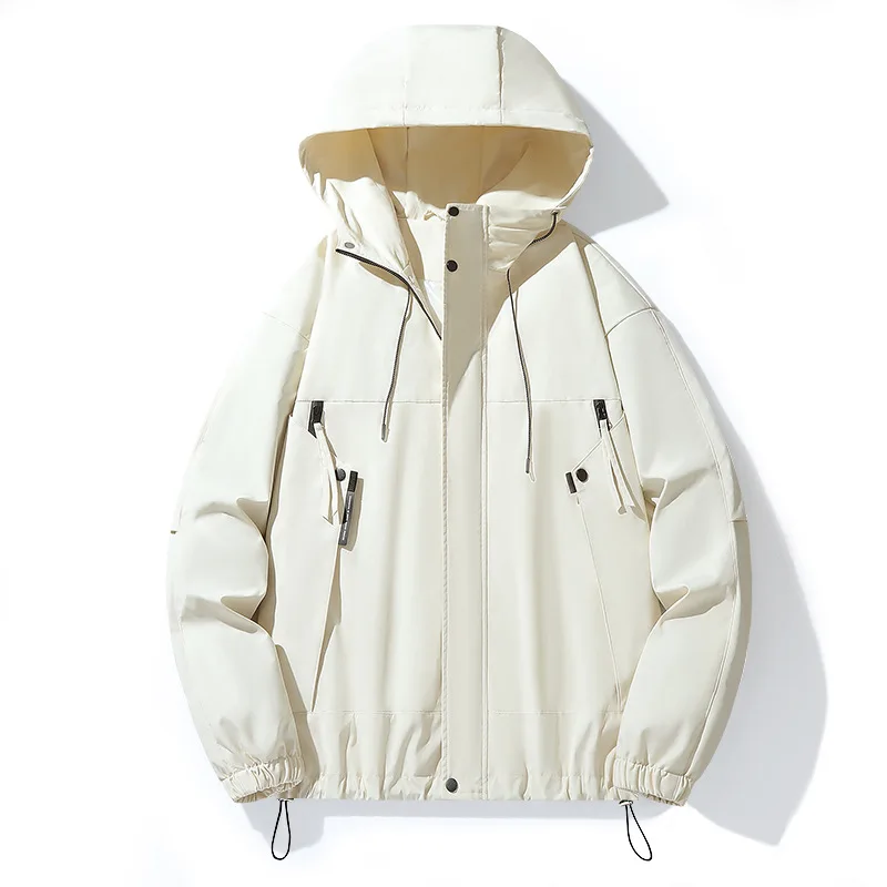 Осенняя мужская куртка 2025 года, однотонная мужская куртка на молнии с длинными рукавами и капюшоном, тонкое ветрозащитное уличное легкое пальто для мужчин
Осенняя мужская куртка 2025 года, однотонная мужская куртка на молнии с длинными рукавами и капюшоном, тонкое ветрозащитное уличное легкое пальто для мужчин