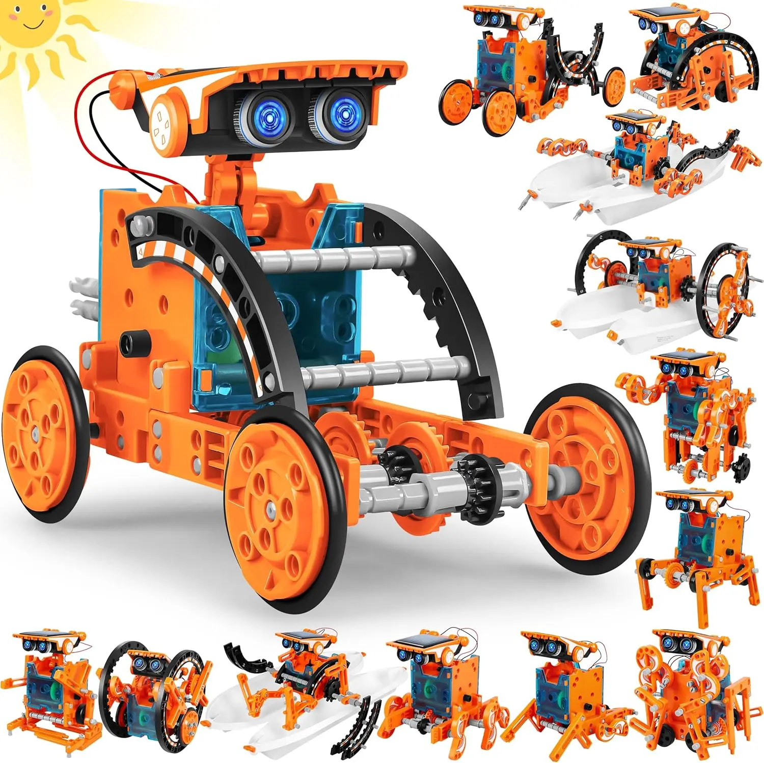 STEM 13-in-1 Solar Robot Kit for Kids Age 8-12, DIY Science Experiment Building Toys Educational Birthday Gifts Boys Girls
STEM 13-in-1 Solar Robot Kit for Kids Age 8-12, DIY Science Experiment Building Toys Educational Birthday Gifts Boys Girls