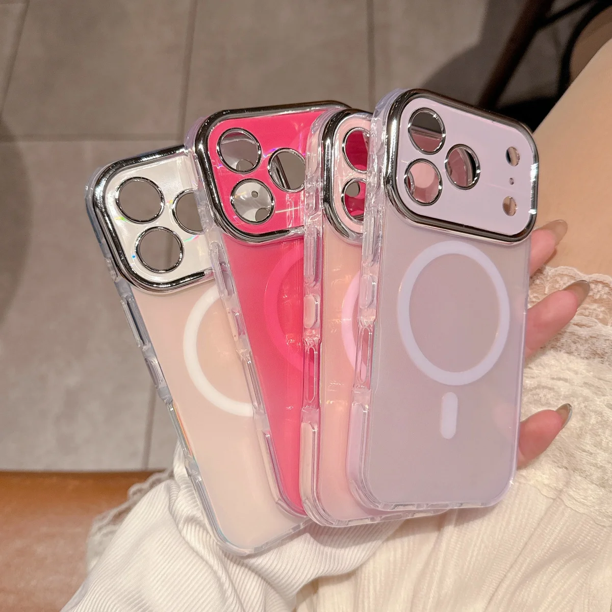 Plating Laser Aurora Gradient Large Window For MagSafe Magnetic Phone Case For iPhone 17 16 15 14 Pro Max Shockproof Armor Cover
Plating Laser Aurora Gradient Large Window For MagSafe Magnetic Phone Case For iPhone 17 16 15 14 Pro Max Shockproof Armor Cover