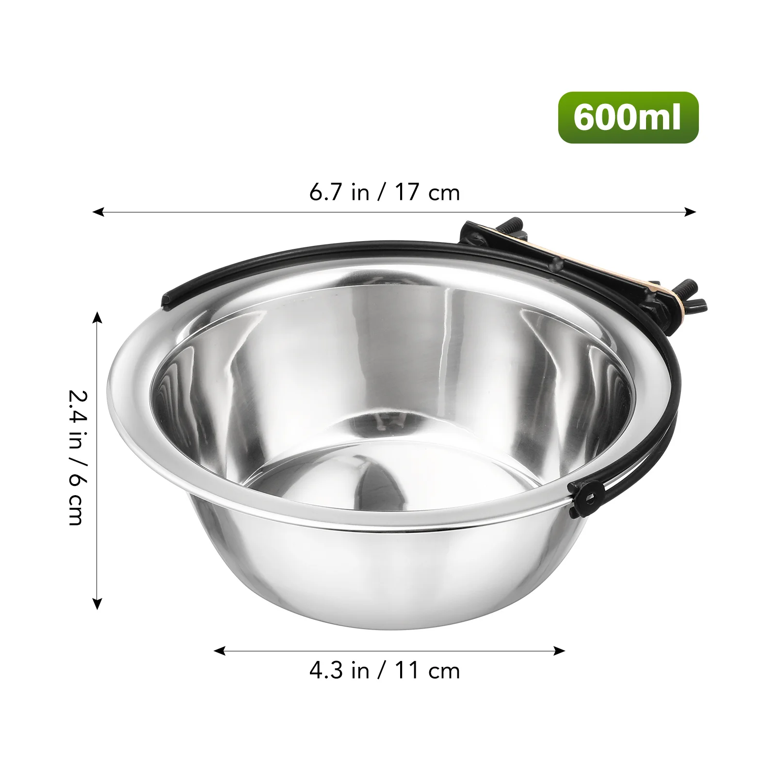 1Pcs Stainless Steel Dog Bowl 600Ml Multi Use Hanging Bowl for Pet Food Water Dispenser Ideal for Cages Coops Rust Resistant
1Pcs Stainless Steel Dog Bowl 600Ml Multi Use Hanging Bowl for Pet Food Water Dispenser Ideal for Cages Coops Rust Resistant
