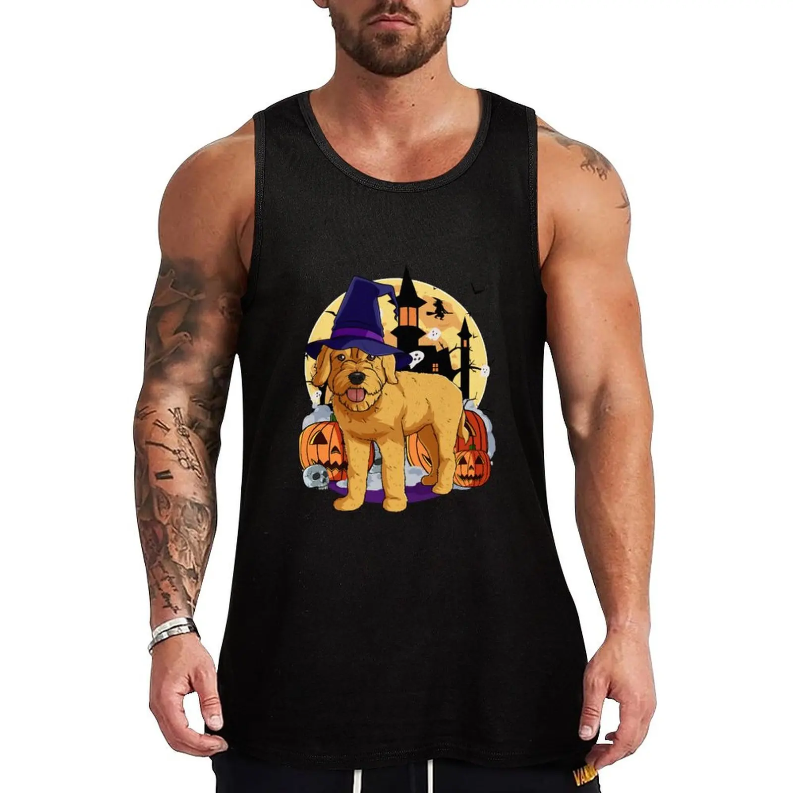 Halloween Goldendoodle Pumpkin Witch Tank Top Dry Fit Tank Top Moisture Wicking Sports Sleeveless
Halloween Goldendoodle Pumpkin Witch Tank Top Dry Fit Tank Top Moisture Wicking Sports Sleeveless