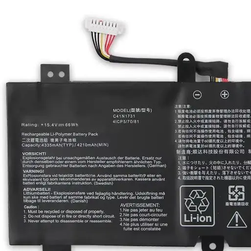 For ASUS ROG LG531G GMG712L G731GU LG532L GL504 GL504G GL504GM GL504GW C41N1731 Battery
For ASUS ROG LG531G GMG712L G731GU LG532L GL504 GL504G GL504GM GL504GW C41N1731 Battery