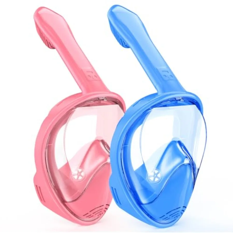 Snorkel Mask Full Face, Snorkeling Gear for with Camera Mount, 180 Degree Panoramic View Snorkeling Set Anti-Fog Anti-Leak
Snorkel Mask Full Face, Snorkeling Gear for with Camera Mount, 180 Degree Panoramic View Snorkeling Set Anti-Fog Anti-Leak