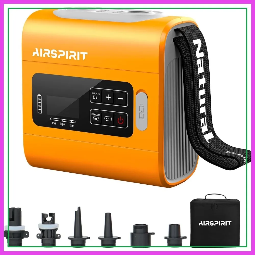 Rechargeable High Pressure SUP Air Pump, Dual Stage Inflation & Deflation, Auto-Off for Stand Up Paddle Boards
Rechargeable High Pressure SUP Air Pump, Dual Stage Inflation & Deflation, Auto-Off for Stand Up Paddle Boards