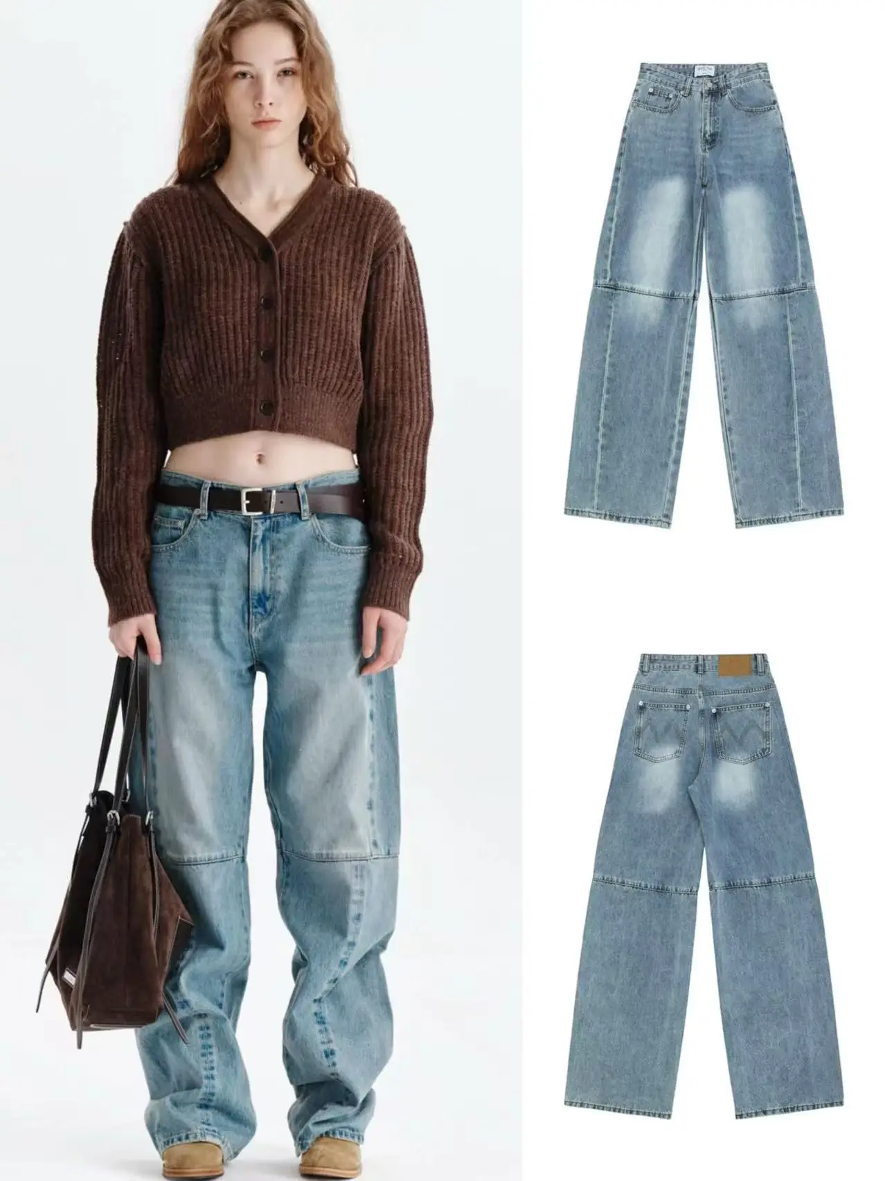 High Waist Wide Leg Jeans Casual Sle Women's Men's Patchwork Denim Pants Comfortable Loose Fit Long Trousers
High Waist Wide Leg Jeans Casual Sle Women's Men's Patchwork Denim Pants Comfortable Loose Fit Long Trousers