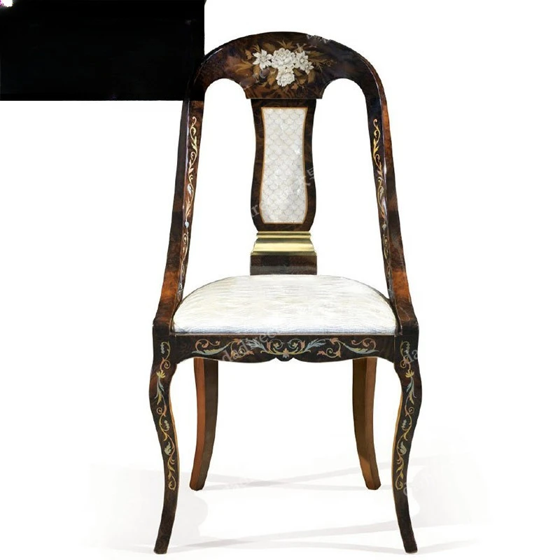 Shell Parquet Dining Chair European Fabric Dressing Desk Back Chair
Shell Parquet Dining Chair European Fabric Dressing Desk Back Chair