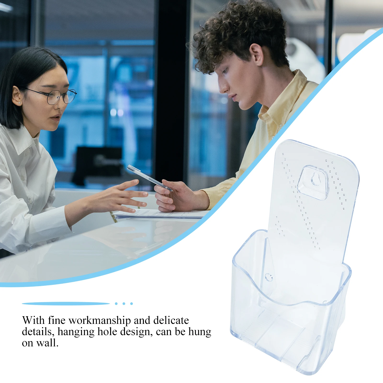 2pcs Acrylic A6 Brochure Holder Transparent Business Cards Catalog Rack Wall Hanging Clear Cards Holder For Office
2pcs Acrylic A6 Brochure Holder Transparent Business Cards Catalog Rack Wall Hanging Clear Cards Holder For Office