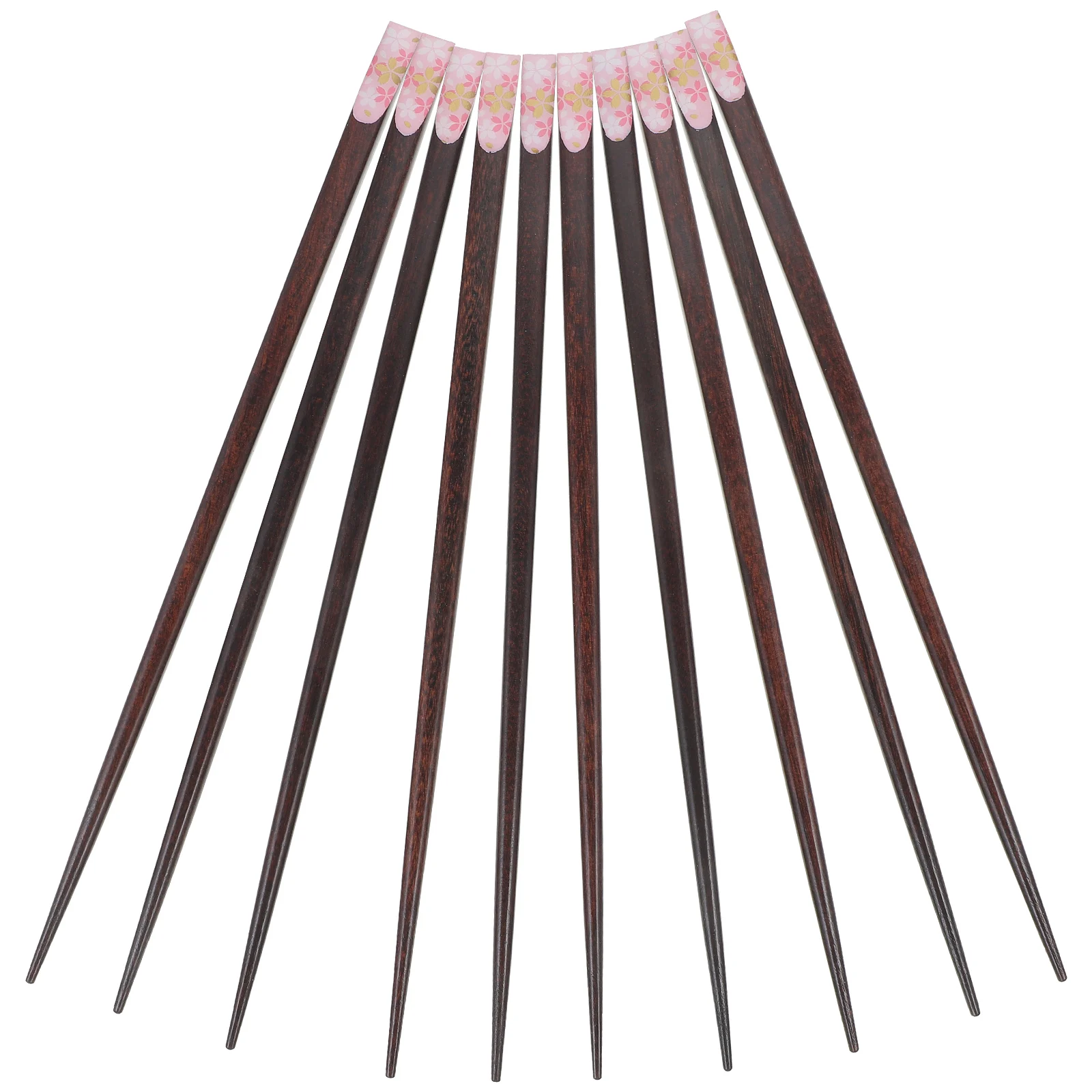 5 Pairs Wooden Chopsticks Set Home Printed Metal Japanese-Style Tableware Child Practical
5 Pairs Wooden Chopsticks Set Home Printed Metal Japanese-Style Tableware Child Practical