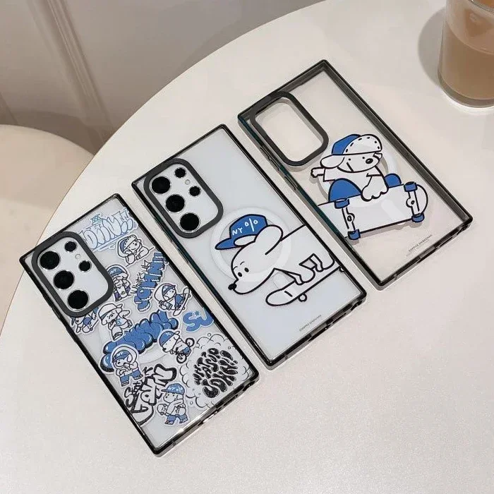 Магнитный акриловый чехол с черной рамкой для скейтборда и собаки для Samsung Galaxy S22 S23 S24 S25 Ultra S23 + S24 Plus, защитный чехол
Магнитный акриловый чехол с черной рамкой для скейтборда и собаки для Samsung Galaxy S22 S23 S24 S25 Ultra S23 + S24 Plus, защитный чехол