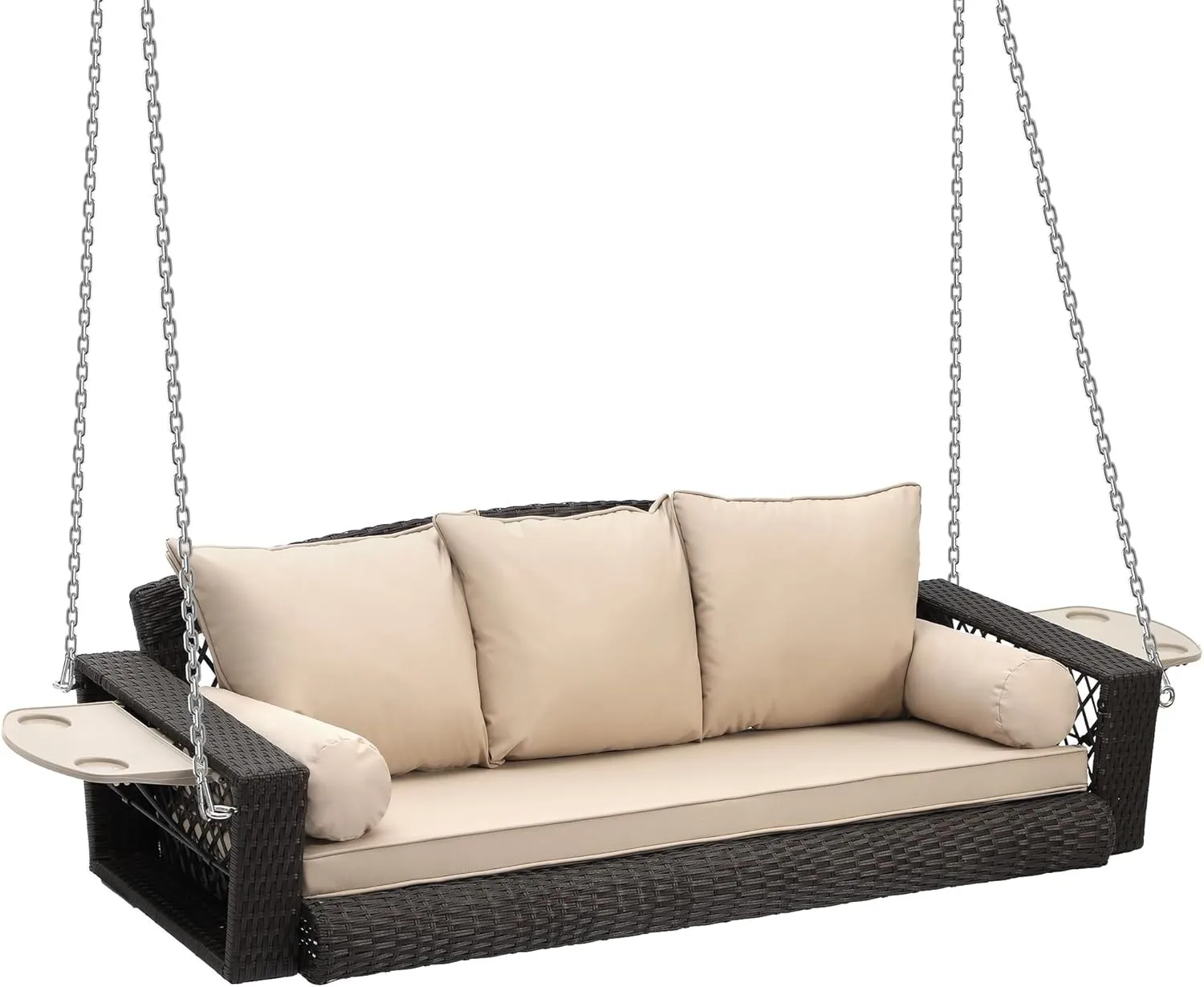 3 Person Porch Swing Patio Wicker Hanging Porch Swing Chair Outdoor Rattan Swing
3 Person Porch Swing Patio Wicker Hanging Porch Swing Chair Outdoor Rattan Swing