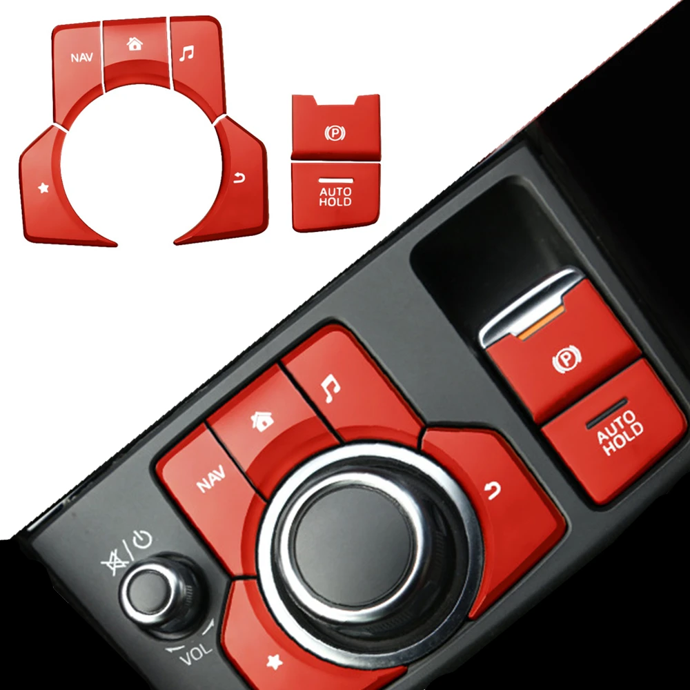 7PCS Aluminum Electronic Parking Brake Automatic Parking Button Cover for Mazda3 AXELA MAZDA6 ATENZA CX-3 CX-4 CX-5 CX-9
7PCS Aluminum Electronic Parking Brake Automatic Parking Button Cover for Mazda3 AXELA MAZDA6 ATENZA CX-3 CX-4 CX-5 CX-9