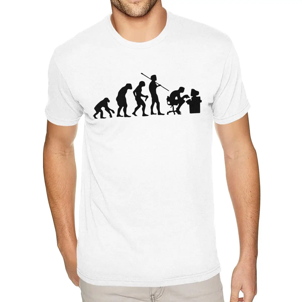 Хлопковая футболка Evolution Computer User 5XL, мужские музыкальные футболки
Хлопковая футболка Evolution Computer User 5XL, мужские музыкальные футболки