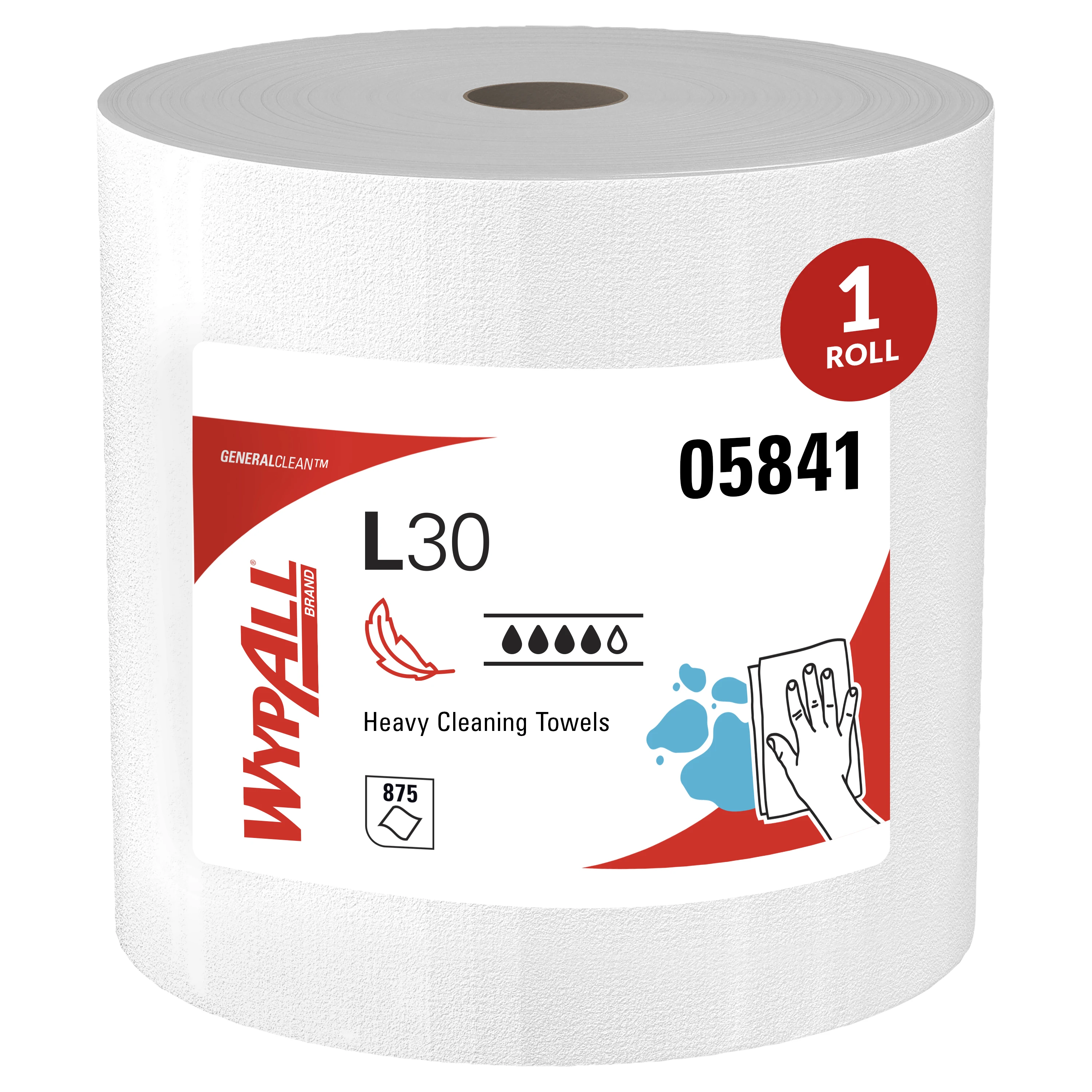 GeneralClean L30 Cloths Heavy Duty Cleaning Wipes, Jumbo (05841), Strong and Soft Bulk Paper Wipers, White (1 Roll of 875 Sheets
GeneralClean L30 Cloths Heavy Duty Cleaning Wipes, Jumbo (05841), Strong and Soft Bulk Paper Wipers, White (1 Roll of 875 Sheets