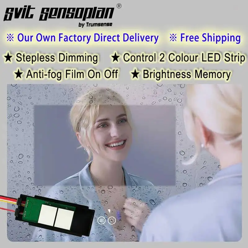 Trumsense WS08F2 Series Home Hotel Bathroom LED Mirror Touch Sensor Switch with High Sensitivity With Dimming
Trumsense WS08F2 Series Home Hotel Bathroom LED Mirror Touch Sensor Switch with High Sensitivity With Dimming