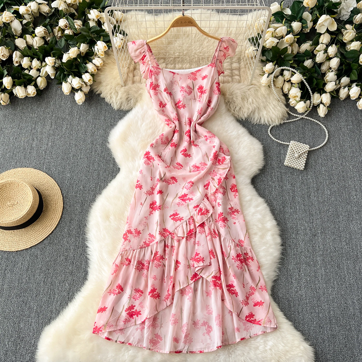 Sexy Flying sleeve Print off shoulder Slip Dress A-line Chic Casual Beach Vacation A-line Women Summer sweet dresses
Sexy Flying sleeve Print off shoulder Slip Dress A-line Chic Casual Beach Vacation A-line Women Summer sweet dresses