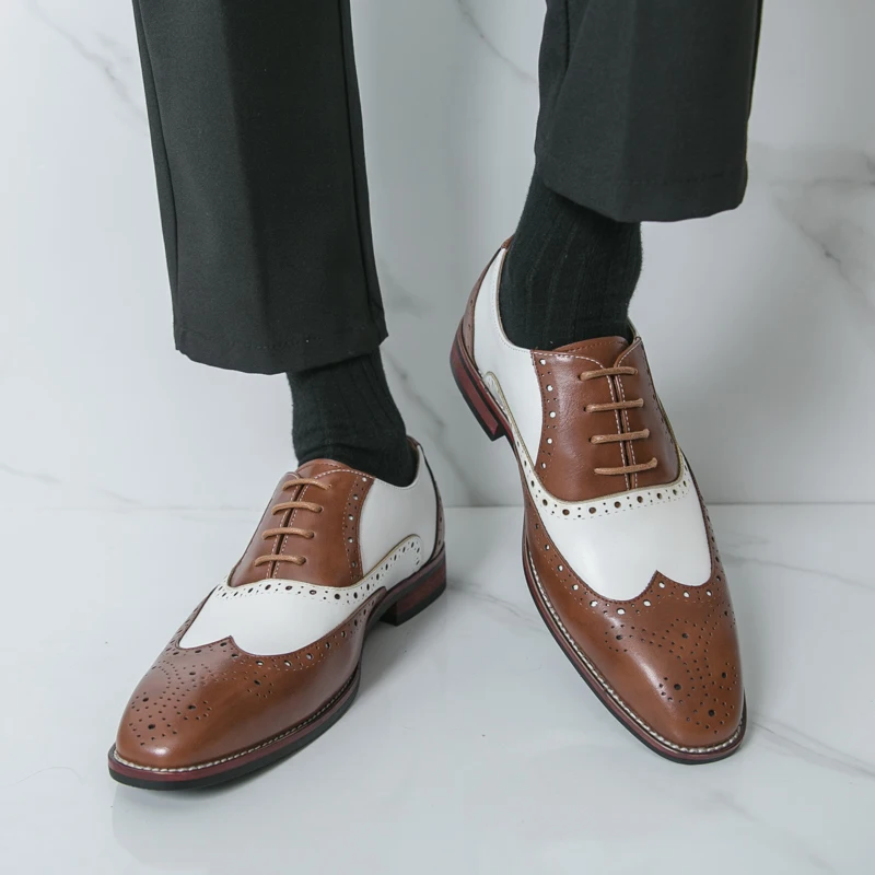 Men Oxford Shoes PU Splicing Professional Classic Business Formal Men Shoes Size 38-46
Men Oxford Shoes PU Splicing Professional Classic Business Formal Men Shoes Size 38-46