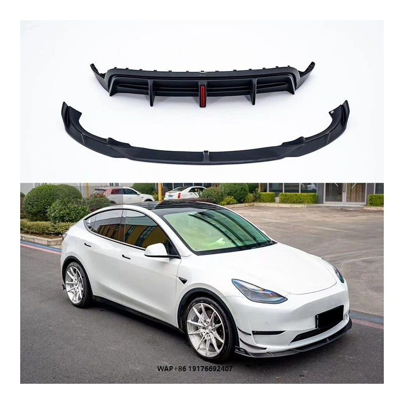 ForTesla model Y Carbon Fiber Front Lip and Rear diffuser Wind Deflector body kit
ForTesla model Y Carbon Fiber Front Lip and Rear diffuser Wind Deflector body kit
