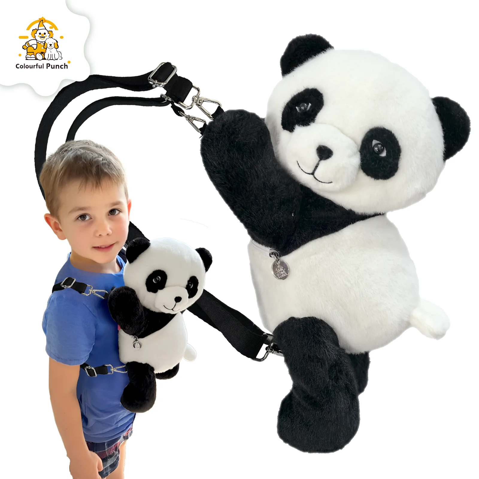 Panda backpack soothes dolls, children interact with toys to accompany them to school
Panda backpack soothes dolls, children interact with toys to accompany them to school