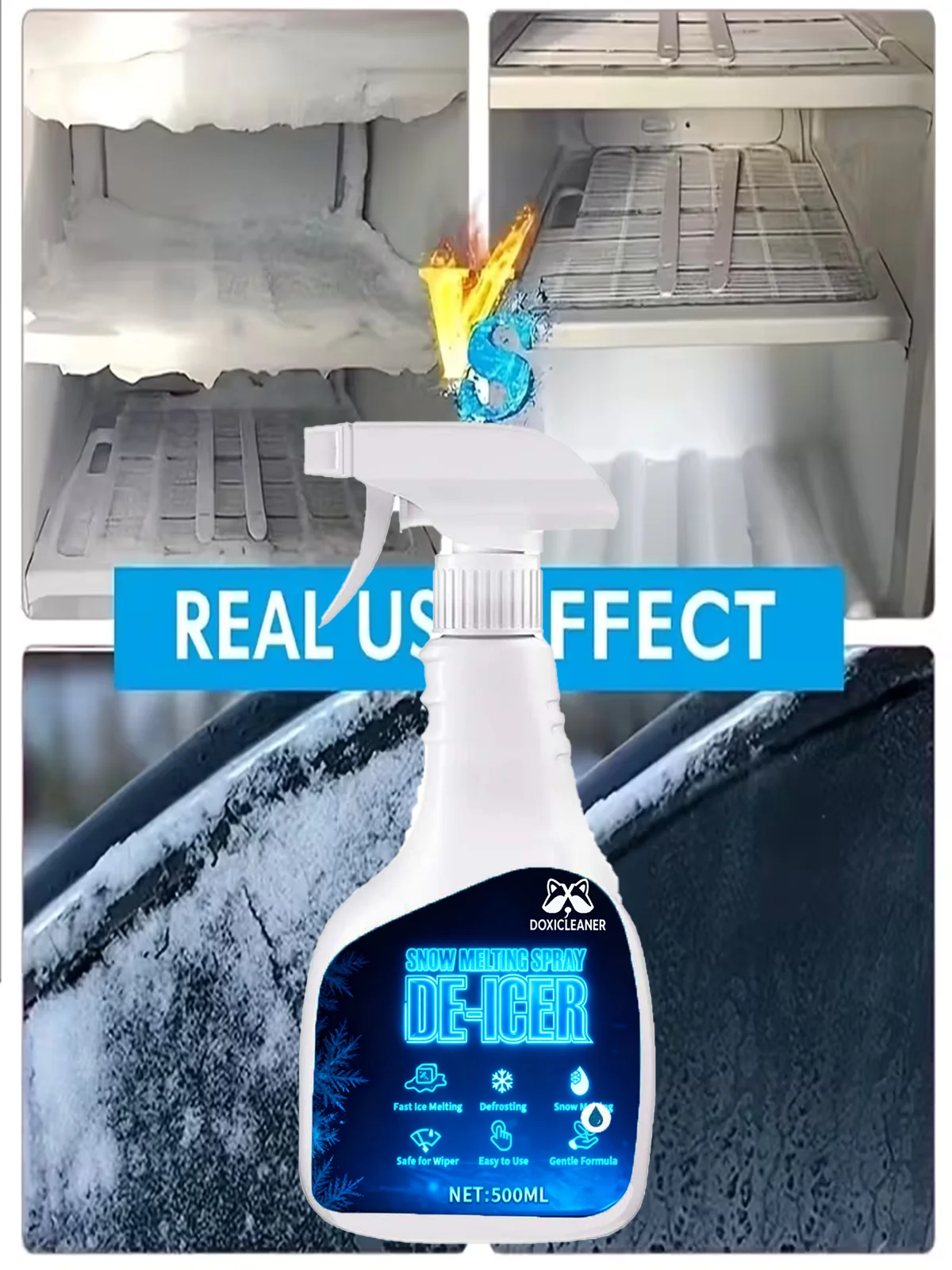 500ml Car Snow Melter Spray Quickly Melt Windshield Door Handles And Mirrors Snow Protection Vehicle Winter Care Easy Use Design
500ml Car Snow Melter Spray Quickly Melt Windshield Door Handles And Mirrors Snow Protection Vehicle Winter Care Easy Use Design