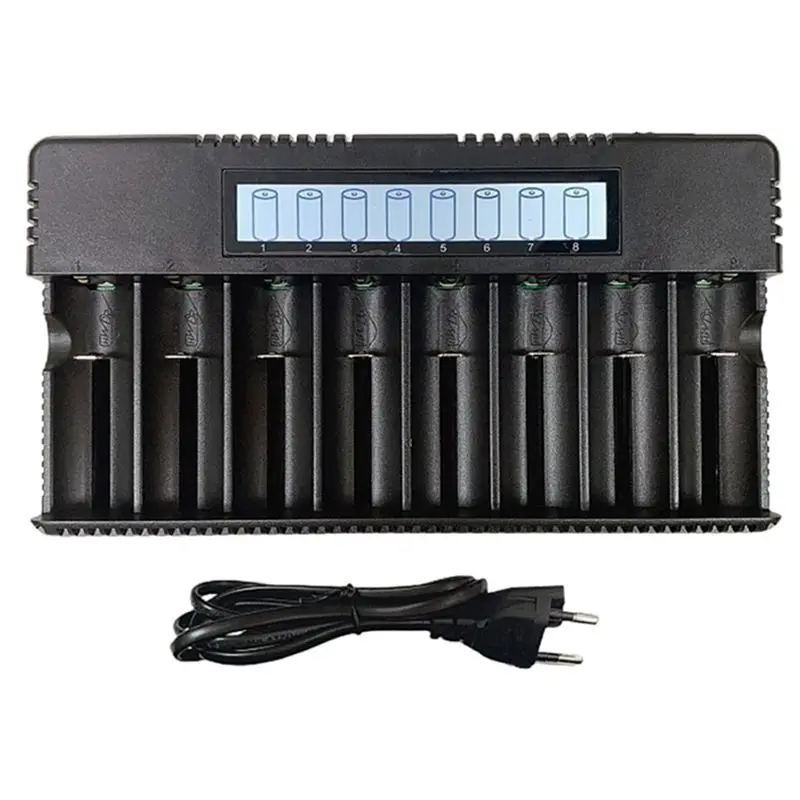 Зарядное устройство AUAU-LCD с 8 слотами для аккумуляторов 18650/26500, 3.7В литиевых, Ni-MH, Ni-Chrome, 1.2В, 1.5В
Зарядное устройство AUAU-LCD с 8 слотами для аккумуляторов 18650/26500, 3.7В литиевых, Ni-MH, Ni-Chrome, 1.2В, 1.5В