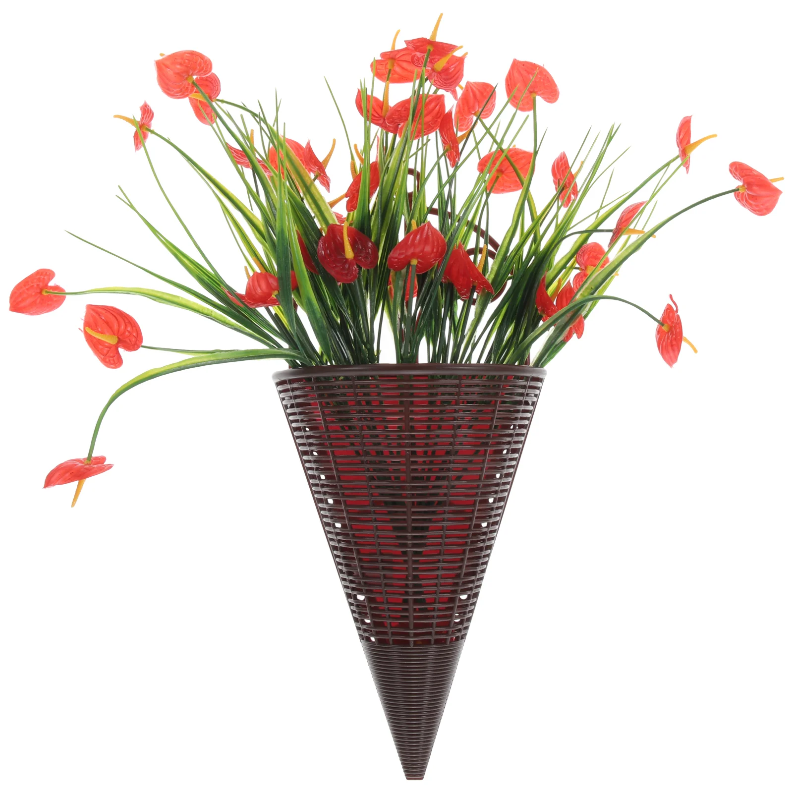 Wall Hanging Artificial Flowers Creative Decoration Front Door Potted Plant Fake Plastic Office Accessory
Wall Hanging Artificial Flowers Creative Decoration Front Door Potted Plant Fake Plastic Office Accessory