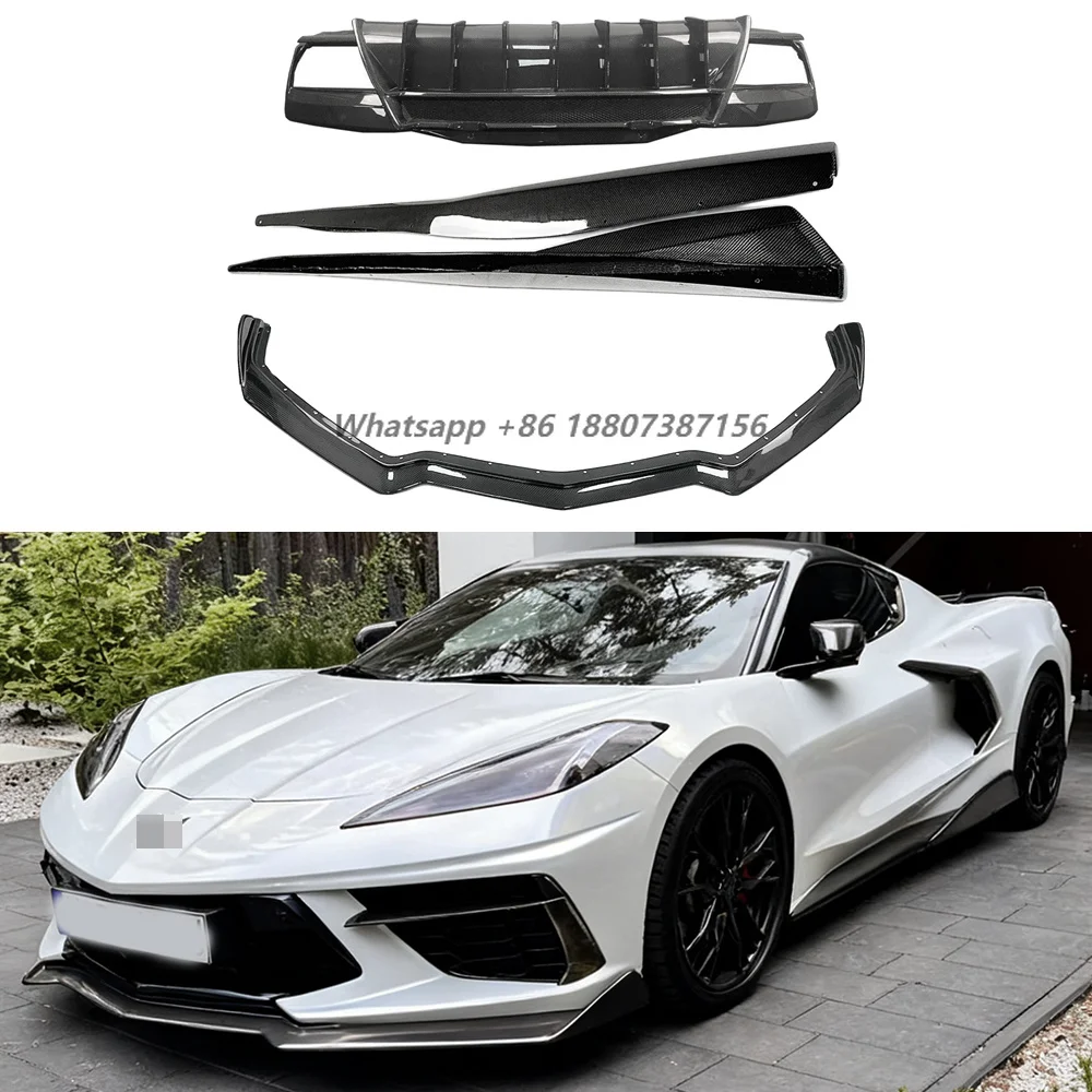 Getan 5VM Style Carbon Fiber High Polished Bodykit Front Lip Rear Diffuser Side Skirts for Corvette C8 Stingray Easy
Getan 5VM Style Carbon Fiber High Polished Bodykit Front Lip Rear Diffuser Side Skirts for Corvette C8 Stingray Easy