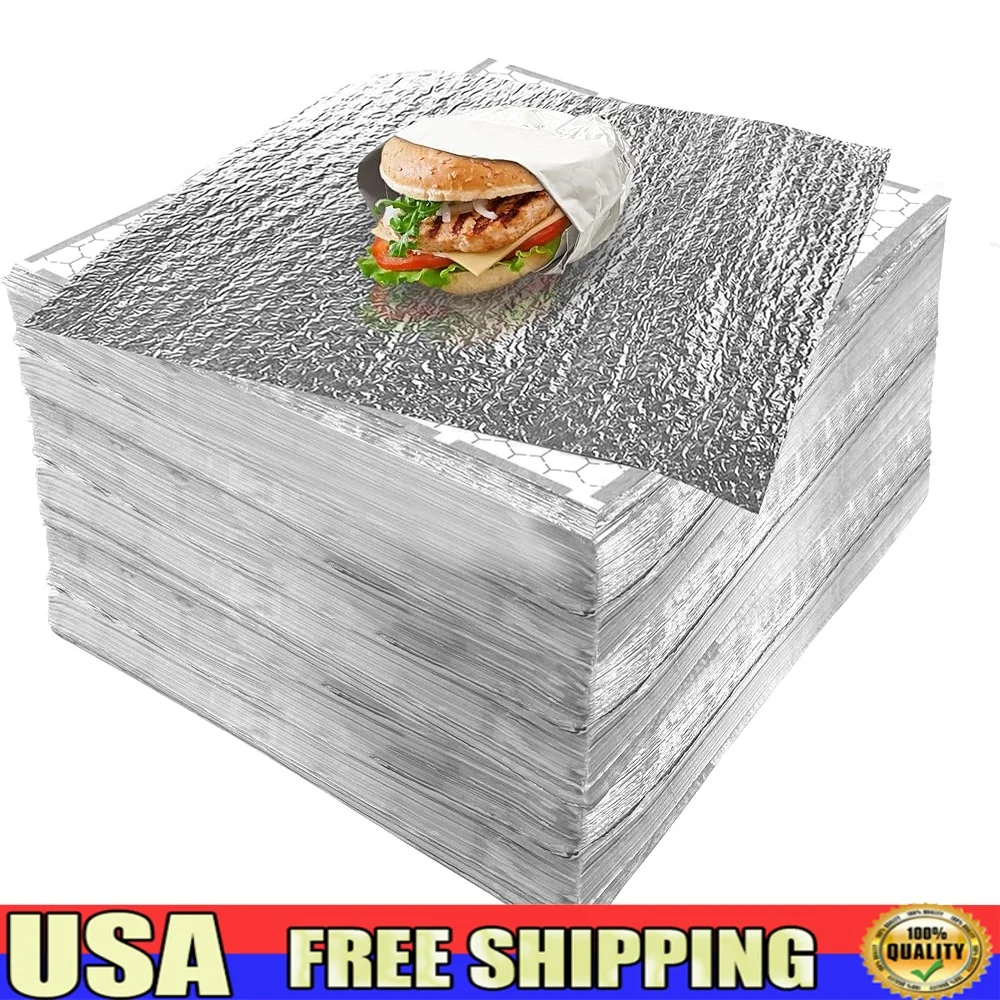 Термостойкая алюминиевая фольга, оберточная бумага для сэндвичей, герметичная, прочная, многоцелевая, 500 упаковок, грузовик для общественного питания Deli
Термостойкая алюминиевая фольга, оберточная бумага для сэндвичей, герметичная, прочная, многоцелевая, 500 упаковок, грузовик для общественного питания Deli