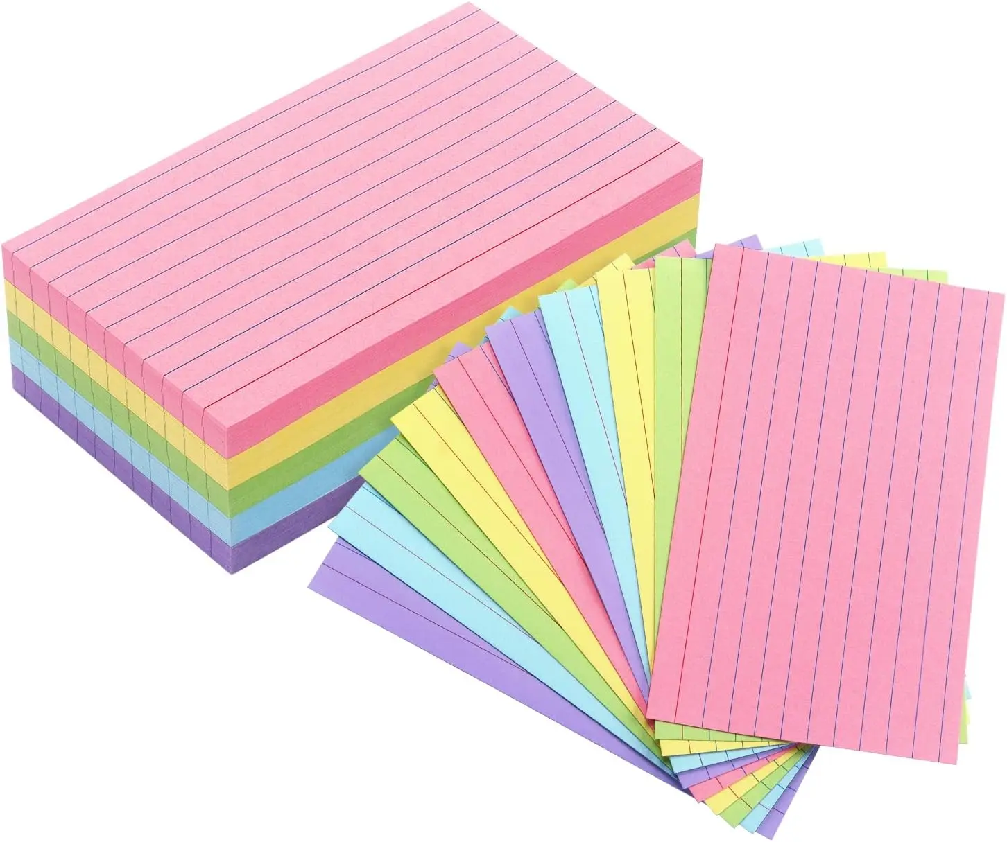 3x5 Colored Index Cards, 200 Pack Ruled Note Cards for Study & Office
3x5 Colored Index Cards, 200 Pack Ruled Note Cards for Study & Office