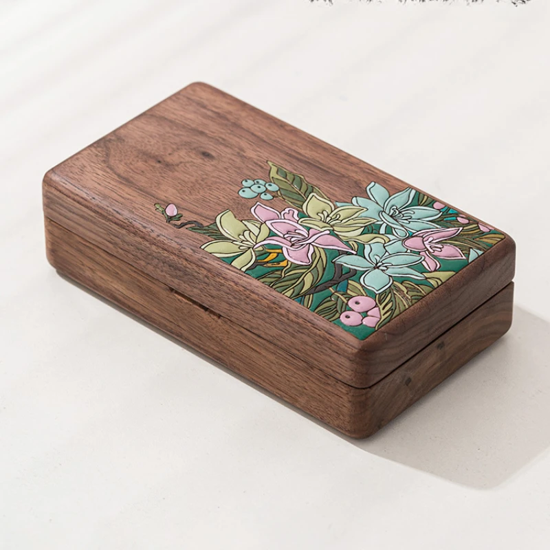 High-End Exquisite Chinese Solid Wood Handmade Retro Vintage Small Walnut Wooden Jewelry Organizer Storage Mini Box Packaging
High-End Exquisite Chinese Solid Wood Handmade Retro Vintage Small Walnut Wooden Jewelry Organizer Storage Mini Box Packaging