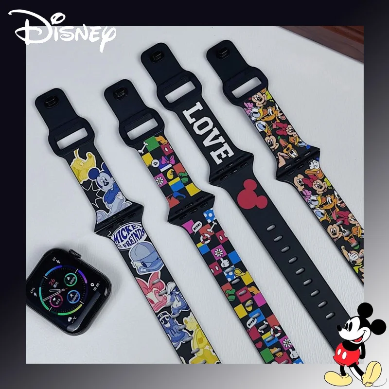 Disney Mickey Silicone Strap for Apple Watch Band 49mm 44mm 45mm 40mm 41mm Sport Bracelet Iwatch Series 8 7 6 5 4 3 SE 9 Ultra 2
Disney Mickey Silicone Strap for Apple Watch Band 49mm 44mm 45mm 40mm 41mm Sport Bracelet Iwatch Series 8 7 6 5 4 3 SE 9 Ultra 2