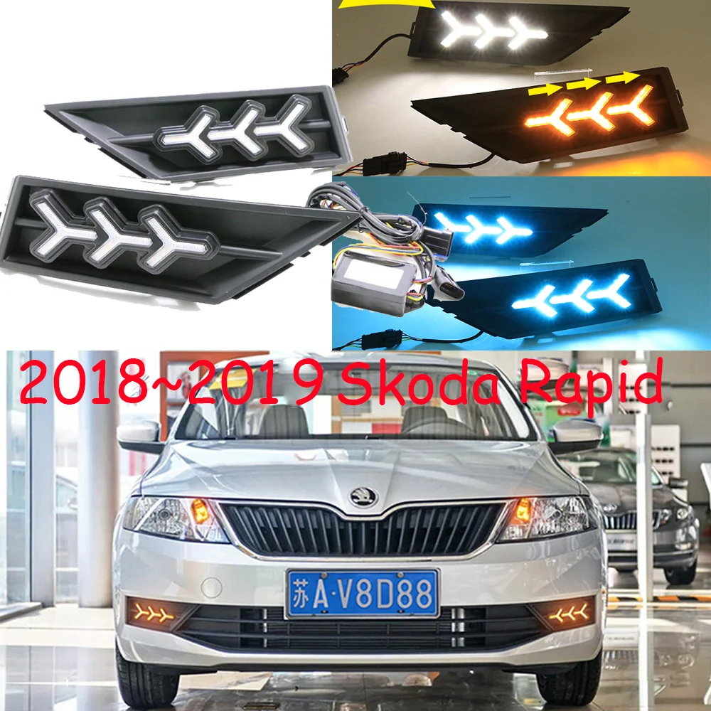 Динамический автомобильный бампер 2018 ~ 2019 года для Skoda Rapid, дневные фары, автомобильные аксессуары, светодиодные фары DRL для Skoda Rapid, противотуманные фары
Динамический автомобильный бампер 2018 ~ 2019 года для Skoda Rapid, дневные фары, автомобильные аксессуары, светодиодные фары DRL для Skoda Rapid, противотуманные фары