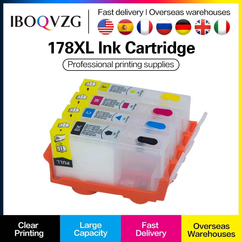 IBOQVZG Refillable Ink Cartridge For HP 178 178XL Ink Cartridge with ARC Chip For HP 3070A 3520 Photosmart 5510 6520 B110a B109n
IBOQVZG Refillable Ink Cartridge For HP 178 178XL Ink Cartridge with ARC Chip For HP 3070A 3520 Photosmart 5510 6520 B110a B109n