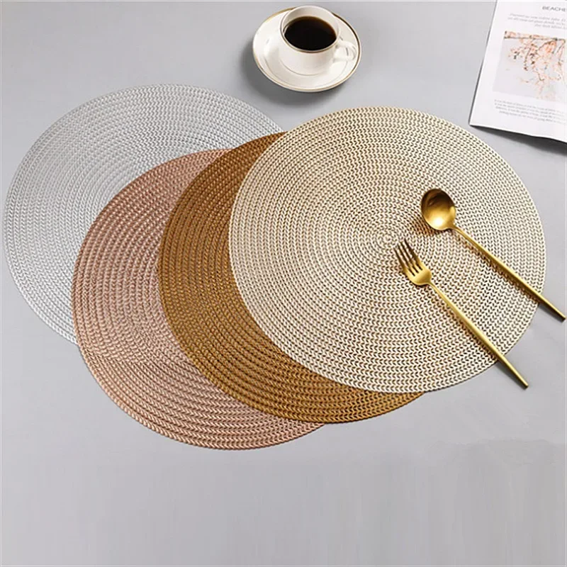1pcs Round Placemats Set Washable Easy Clean Wipeable Non-Slip Stain Heat Resistant Dinning Table Place Mats for Wedding Party
1pcs Round Placemats Set Washable Easy Clean Wipeable Non-Slip Stain Heat Resistant Dinning Table Place Mats for Wedding Party