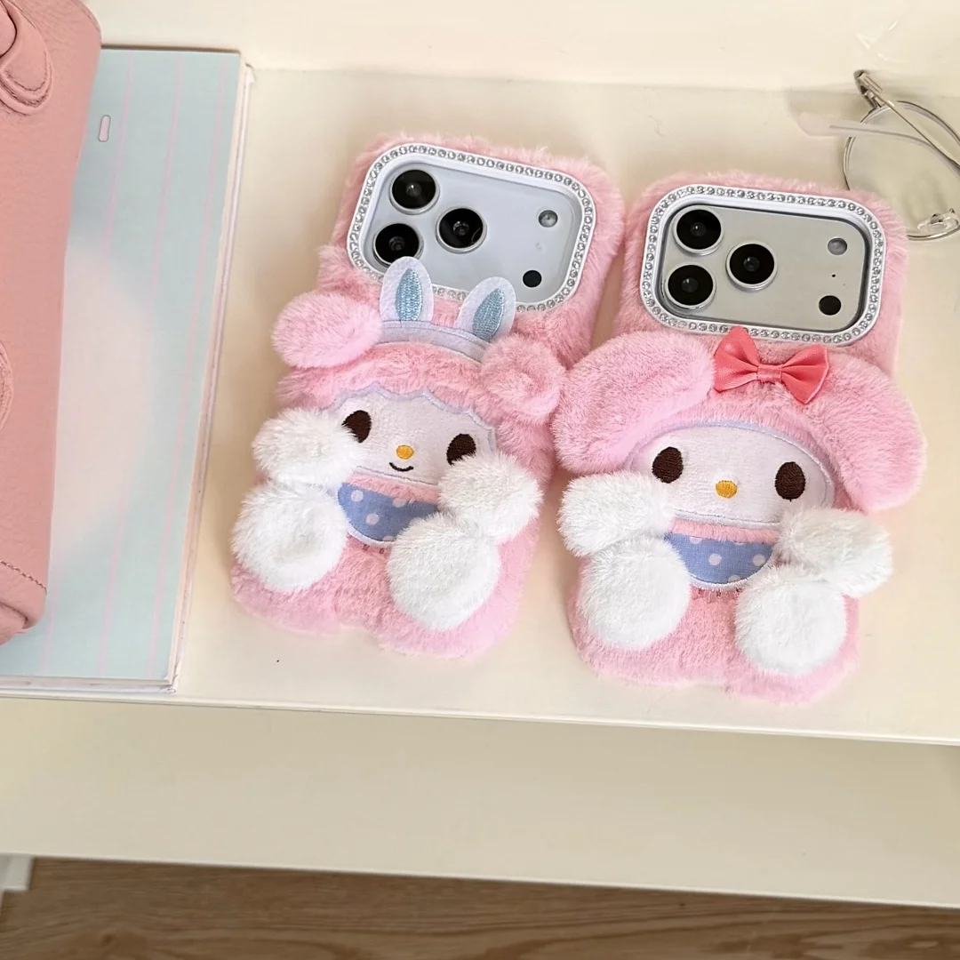 Luxury Pink Soft Plush bunny Protection Phone Case For iPhone 17 16 15 14 13 Pro Max Winter Hand Warmer Cover
Luxury Pink Soft Plush bunny Protection Phone Case For iPhone 17 16 15 14 13 Pro Max Winter Hand Warmer Cover