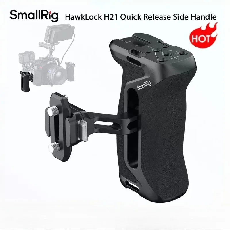 SmallRig 5633 HawkLock H21 QR Side Handle NATO Rail Handgrip for DSLR Mirrorless Camera Cage
SmallRig 5633 HawkLock H21 QR Side Handle NATO Rail Handgrip for DSLR Mirrorless Camera Cage